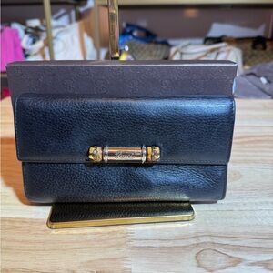 Gucci Black Leather Women's Wallet